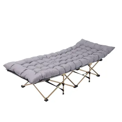Portable Ten-Leg Folding Single Camp Bed for Office and Outdoor - 7