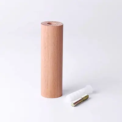 Cross-border wooden wall hooks, simple solid wood brackets for indoor door storage, clothing and hat hooks. - 11