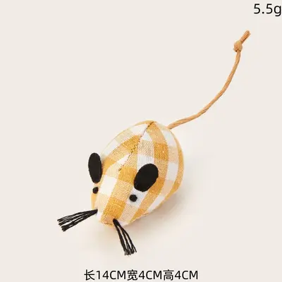 Simulated Plush Mouse Cat Toy, Scratch-Resistant, with Cat Teaser Wand - 8