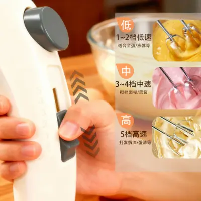 Hot Selling Electric Hand Mixer Home Baking Whisk High Power Multifunctional Blender Whipped Cream and Dough Mixer