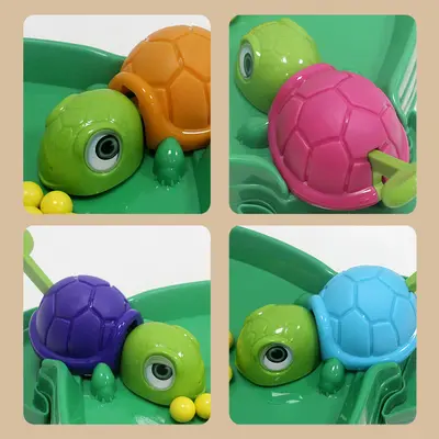 Douyin Viral Same-Style Kids Turtle Bean-Eating Toy, Parent-Child Interactive Multiplayer Desktop Game, Educational Toy
