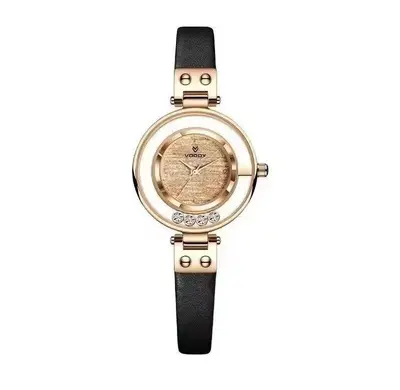 Rhinestone Quartz Women's Watch, rotating design, elegant style - 7