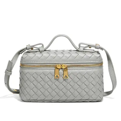 Woven Women's Crossbody Handbag with Evening Clutch Style - 12