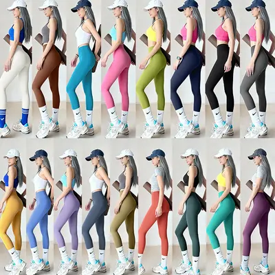 Damen-Yogahose Po-Lifting schnelltrocknend - 1
