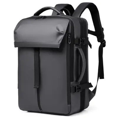 Expandable Men's Business Backpack with Laptop Compartment, Multifunctional - 8