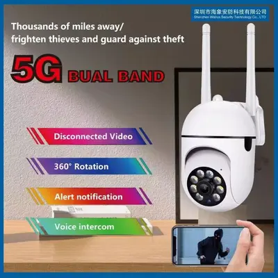 Kablosuz WIFI gözetleme kamerası cep telefonu akıllı uzaktan lamba ampul monitör HD tam renkli kamera