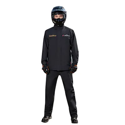 Regenjacke für Lieferfahrer, geteilte Fahrkleidung für Erwachsene, für Motorräder und Elektrofahrzeuge, Sturmsicher für Herren, ganzkörperschützend. - 6
