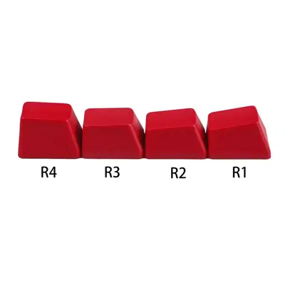 PBT kazınmamış klavye tuş takımı 1u kalınlaştırılmış mekanik klavye R1 R2 R3 R4 son derece kişiselleştirilmiş tek renkli çok renkli gökkuşağı eşleştirme - 8