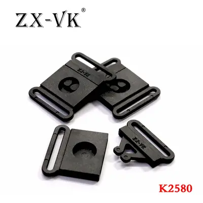 Plastic Bra Clasp, Double-Sided Hook, Thin ID Card Slide Buckle
