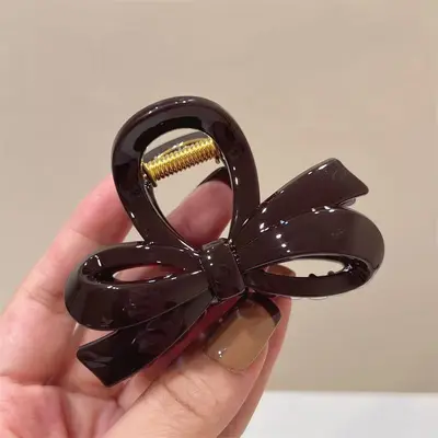 European and American Cross-Border Large Size New Premium Claw Clip Bow Bun Hair Clip Shark Clip Hair Accessory Hair Pin