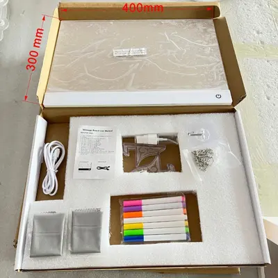 Children's Light-Up LED Drawing Board, Erasable Acrylic Writing Board - 9