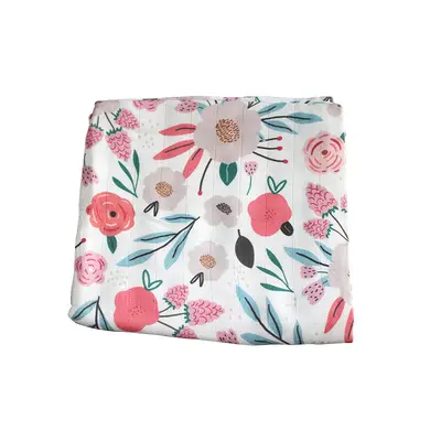 Digital Print Custom Design Muslin Double Layer Gauze Blanket Baby Printed Swaddle Wrap Newborn Receiving Blanket