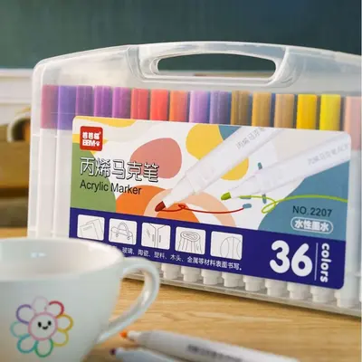 Acryl-Markerstift 100er-Set, Dreieckform - 9