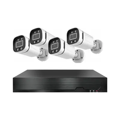 Analog gözetim seti 4 yollu 8 yollu koaksiyel HD AHD CCTV DVR kamera gece görüş su geçirmez uzaktan yiwu