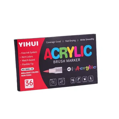 Grenzüberschreitender Bestseller Mini flüssiger Acrylmarker mit weicher Spitze, mischbar, Student, Kunstmalerei, DIY-Set