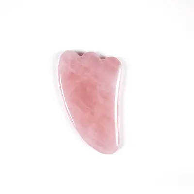 Rose Quartz Massagegeräte-Set Herzform Doppelkopf Massabestab Augen- und Gesichtsschönheit Nacken- und Schultermassage natürliche Gua-Sha-Platte - 10
