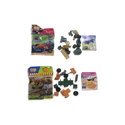 Karton Yarış Arabası Mini Yapı Seti, Yaratıcı Çocuk Zeka Oyuncağı - 5
