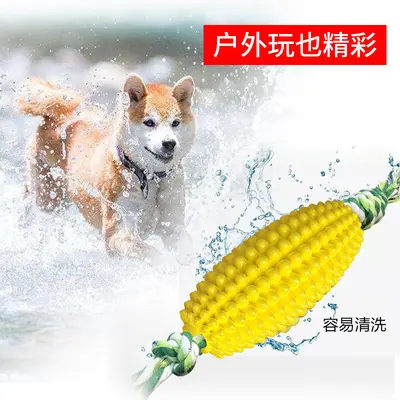 Corn-Shaped Dog Chew Toy with Teeth Cleaning Function, Durable Dog Toothbrush - 4