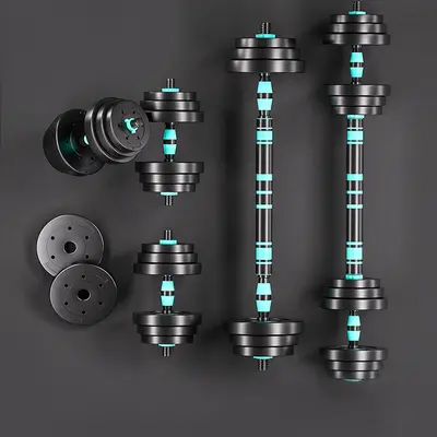 Detachable dumbbell men's fitness, home set, adjustable weight