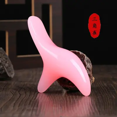 Sandal Ağacı Üçgen Kuş Ayak Taban Acupoint Gua Sha Kas Serbest Bırakma Çubuğu Ayak Taban Meridyen Temizleme Mucizesi Ayak Taban Masaj Cihazı Meridyen Fırçası - 11