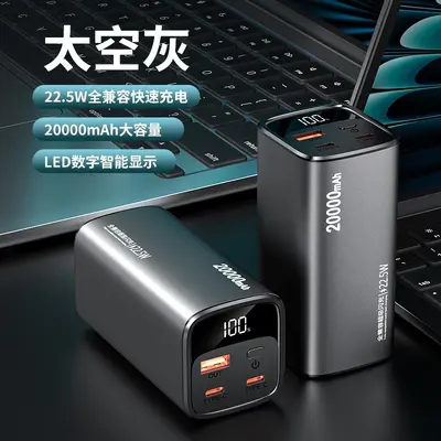 Toptan Çapraz Sınır PD100W Süper Hızlı Şarj Alüminyum 20000mAh Mega Kapasiteli Taşınabilir Şarj Cihazı - 8