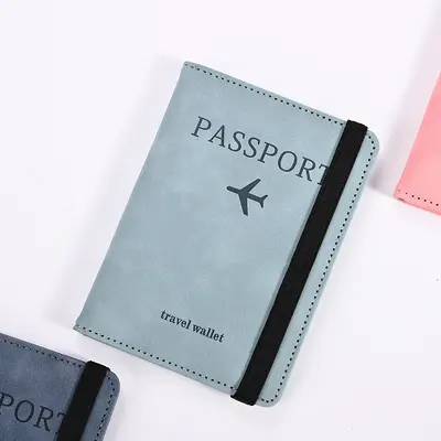 PU deri pasaport cüzdan RFID korumalı - 11