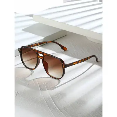 Neue grenzüberschreitende doppelschienige Flieger-Sonnenbrille, europäischer und amerikanischer Stil Herren-Fahrerbrille, hochwertige modische Damen-Sonnenbrille - 7