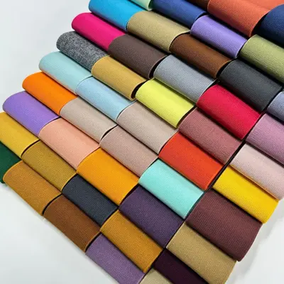 Renkli Elastik Bant 2,5 cm-7,5 cm, Pantolon ve Etek Belina Uygun - 3