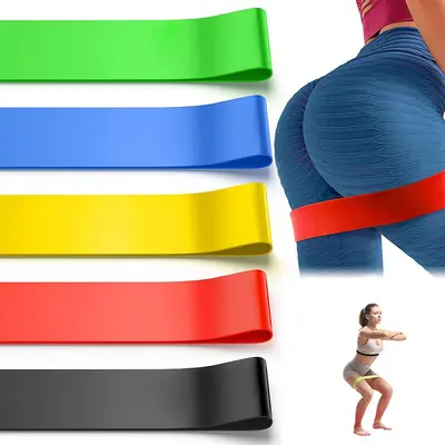 Widerstandsbänder, Yogabänder, Gesäß-Zugbänder, Beintraining, elastische Schlaufen