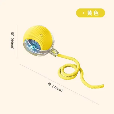 Smart Self-Rolling Cat Ball with Sound, Cat Teaser Wand - 10
