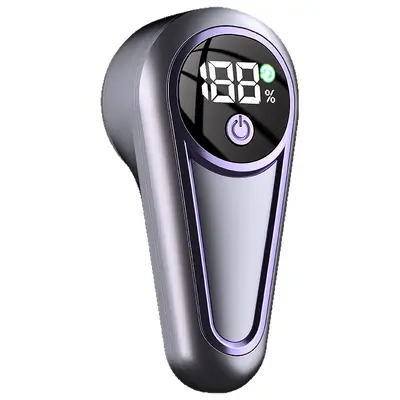 Rechargeable Electric Fabric Lint Remover with Digital Display, Gentle on Fabrics