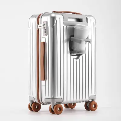 20 Inch Lightweight Silent Wheel Cabin Suitcase with Combination Lock - 11