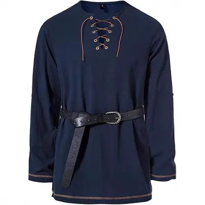 Men's Henley Long Sleeve Shirt, Hippie Style, Beach