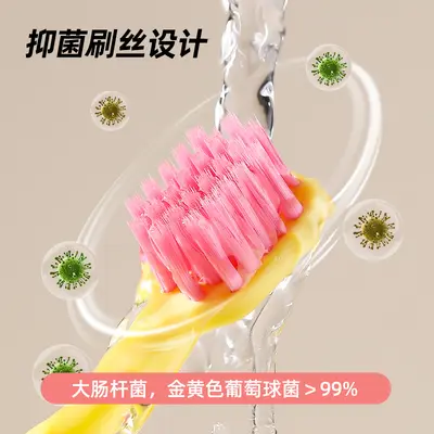 Children's Antibacterial Toothbrush, Ages 3-6, Soft Bristles, Single Pack - 4