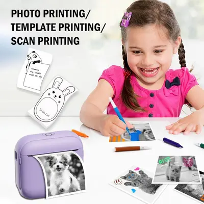 Sınır ötesi Amazon termal mini yazıcı taşınabilir dijital fotoğraf küçük etiket çocuk hediyesi özel