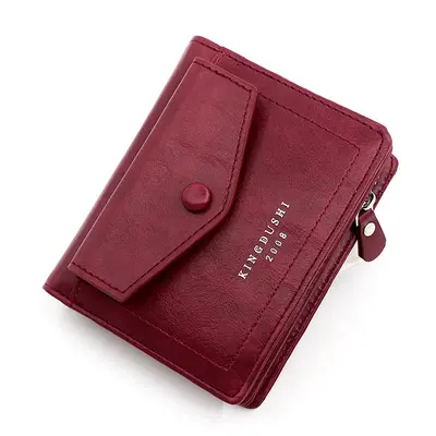 Korean-Style Men's Vertical Short Wallet with Zipper Key Holder and Coin Pocket - 10