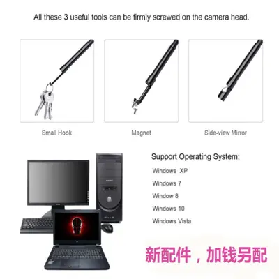 720p HD USB endoskop, 5.5mm, gece görüşlü, su geçirmez - 4