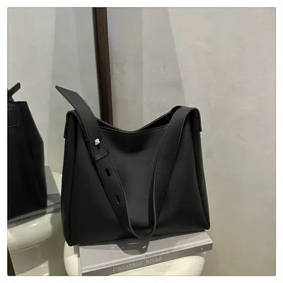 Große Damen-Pendlertasche, Mutter-Kind-Tasche, Vintage-Eimertasche - 4