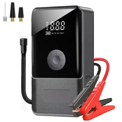 12V Car Jump Starter with Built-in Air Compressor - 6