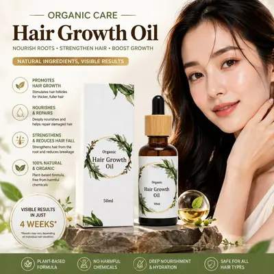 Rosemary hair growth oil with castor oil