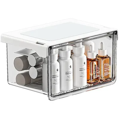 Schublade unter Spiegelschrank, transparenter Kosmetik-Organizer - 6