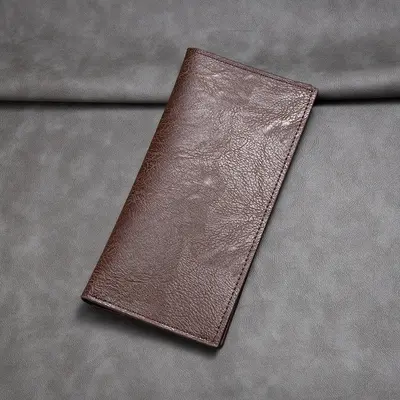 Herren-Langbrieftasche aus Leder mit mehreren Kartenfächern - 7