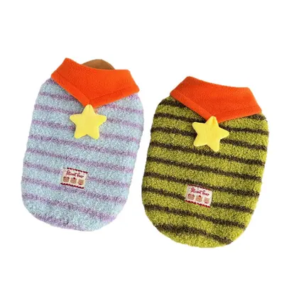 Small Dog Winter Clothing, Star Stripe Fleece Sweater