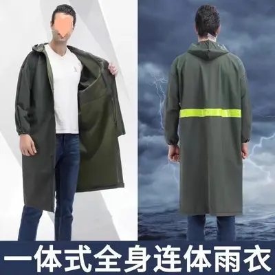雨衣长款全身防暴雨男款连体成人骑行一体式电动车摩托车 - 10