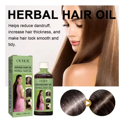OUHOE Herbal Hair Oil for Soft and Shiny Hair - 3