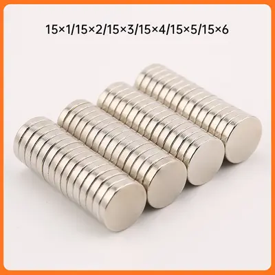 Neodymium Iron Boron Strong Round Magnets, 2-50mm Diameter