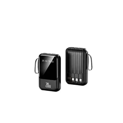 High-Capacity Fast Charging 20000mAh Power Bank with Built-in Cable, Compact and Portable Mobile Charger with Custom Logo Printing - 6