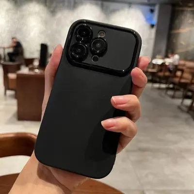 Kontrastfarbene Handyhülle mit großem Sichtfenster für iPhone 16 Pro und 18 Pro Max