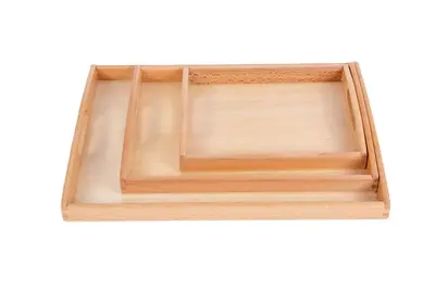 Wholesale Montessori Montessori teaching aids wooden tray kindergarten daily life organization tray early education educational toys - 12