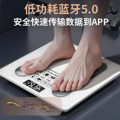 Rechargeable high-precision smart body fat scale for home and dormitory use